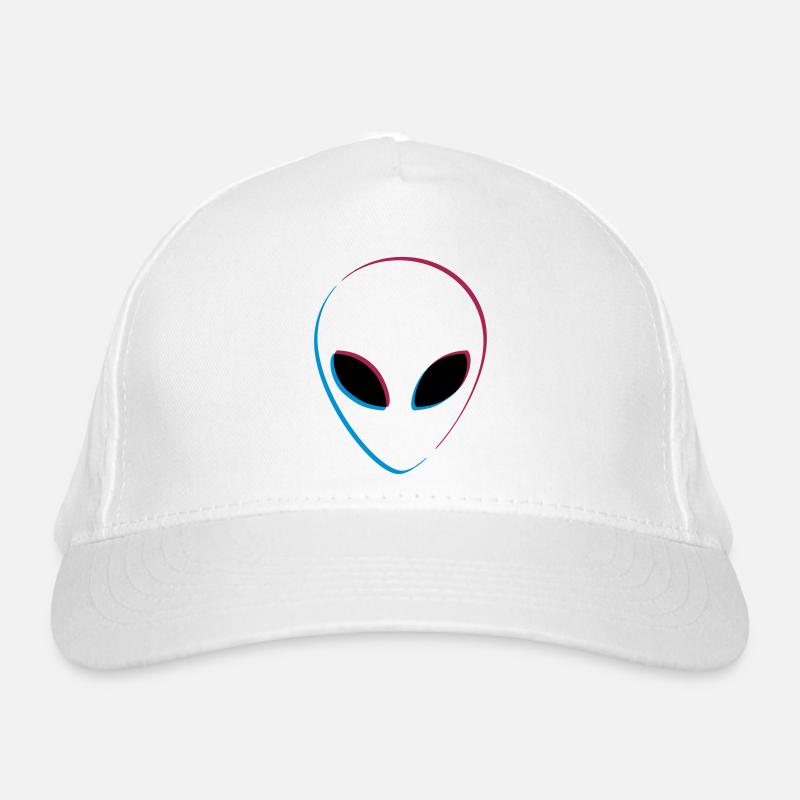3D effect alien Organic Baseball Cap