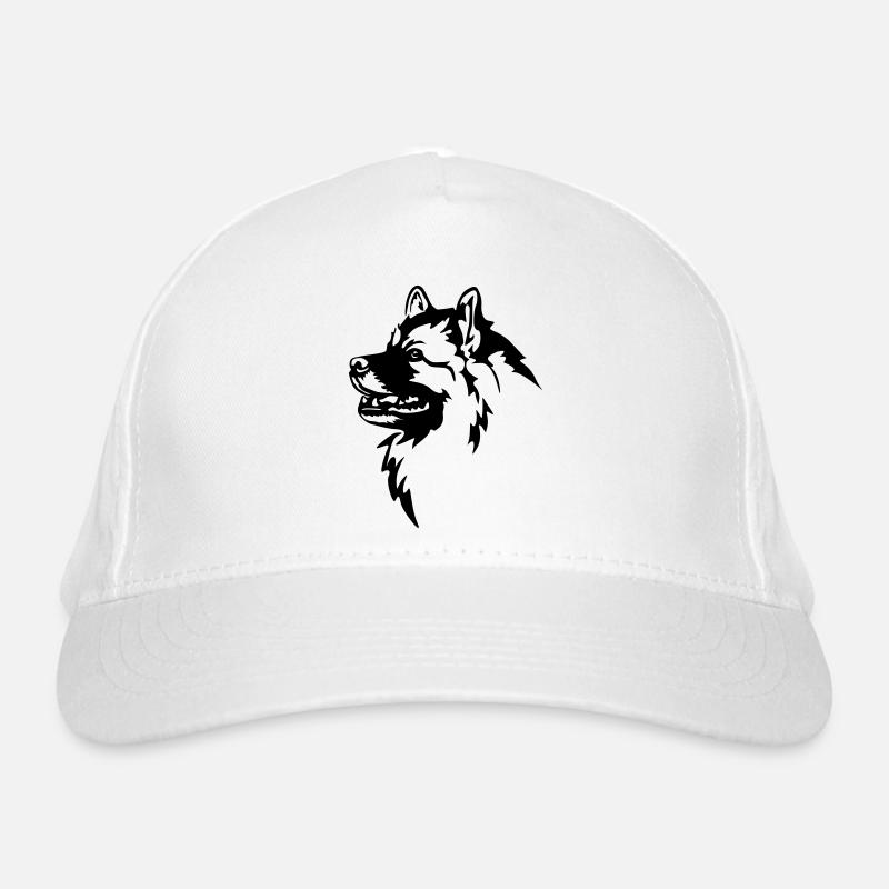 Tête de Wolfsspitz Casquette classique bio