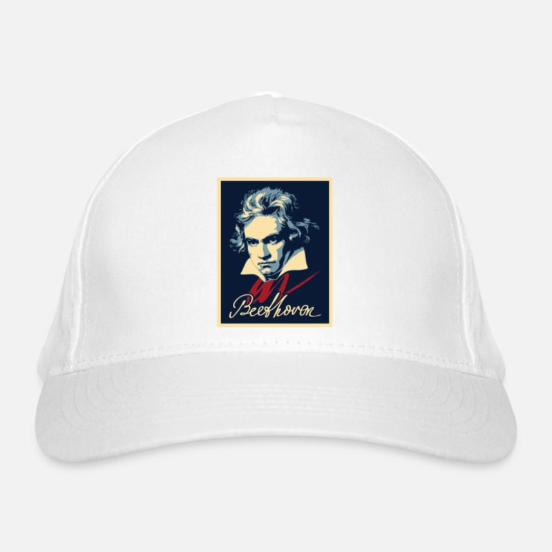 Beethoven - Organic Baseball Cap - white