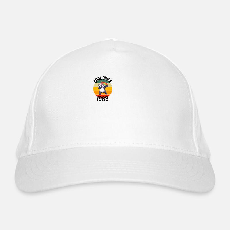 Cool Since 1988 Retro Dabbing Panda 34th Birthday Organic Baseball Cap