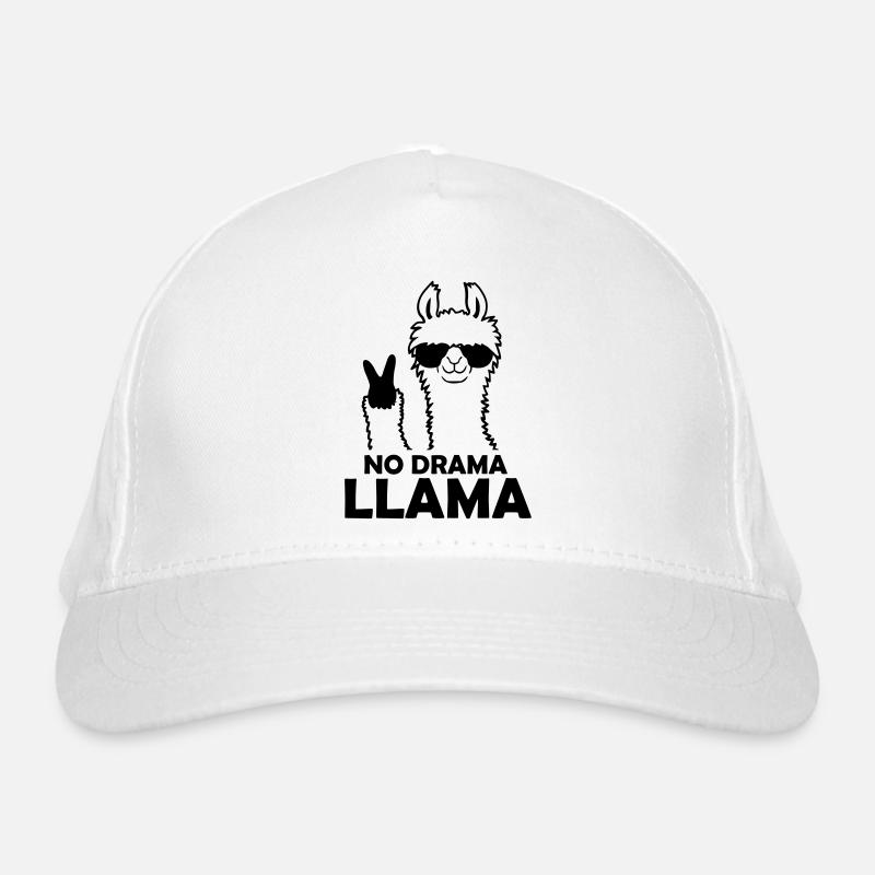 Cool No Drama Llama Organic Baseball Cap