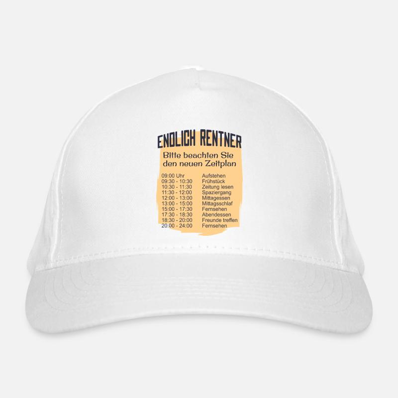 Endlich Rentner Zeitplan Tagesablauf Wochenplan Bio-Baseballkappe