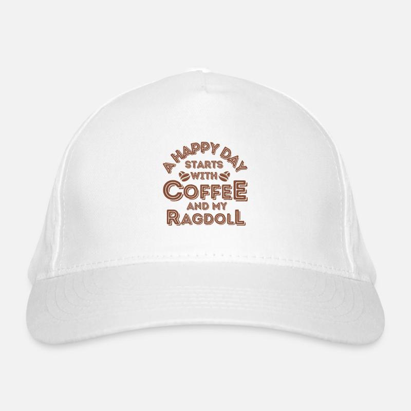 Ragdoll Katze Kaffee Cafe Bio-Baseballkappe
