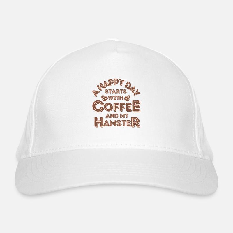 Hamster Kaffee Cafe Bio-Baseballkappe