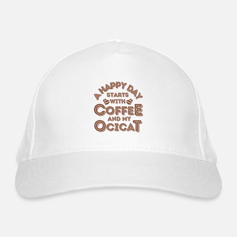 Ocicat Katze Kaffee Cafe Bio-Baseballkappe