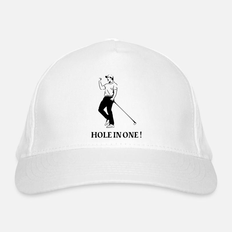 GOLF jubelt "Hole in one!" Bio-Baseballkappe