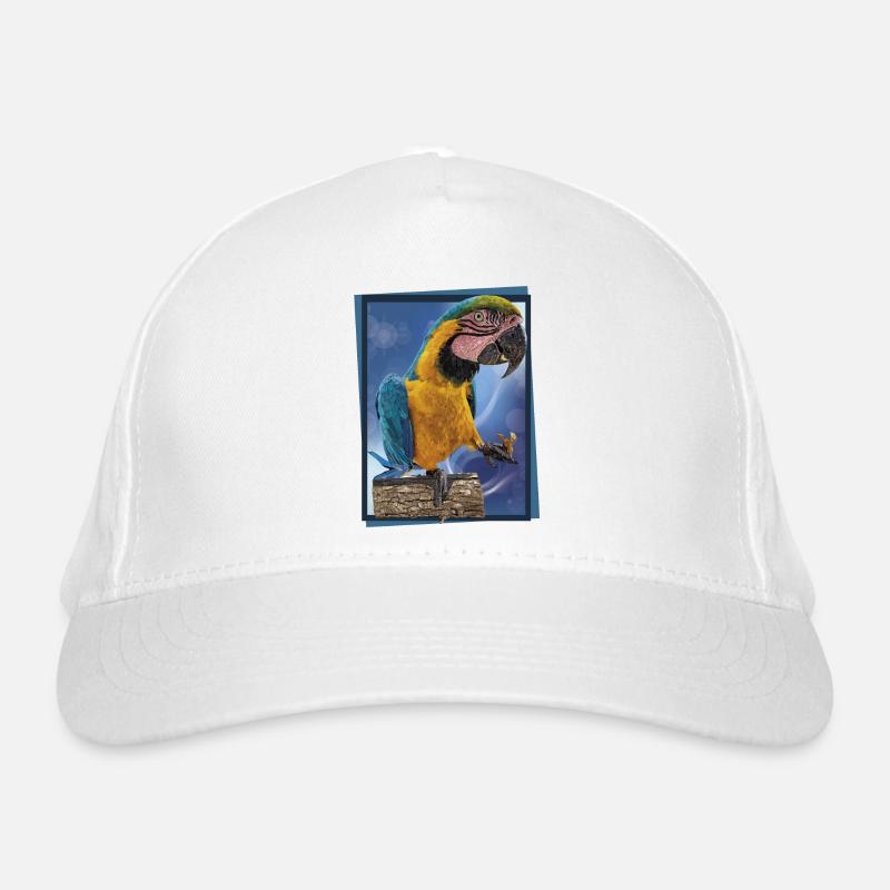 Der blau-gelbe Ara Bio-Baseballkappe