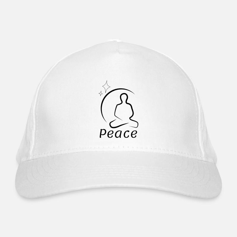Friede - Bio-Baseballkappe - Weiß