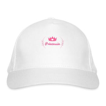 Prinzessin, Junggesellinenabschied, Hochzeit, Baby - Bio-Baseballkappe - Weiß - Vorne