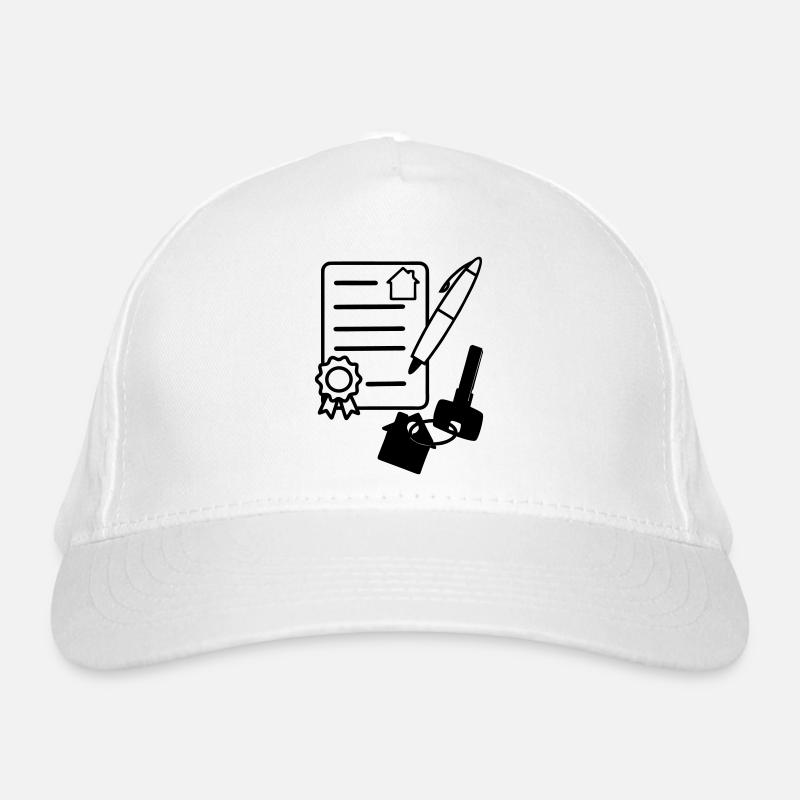 Hausvertrag unterschreiben Mietkauf Bio-Baseballkappe
