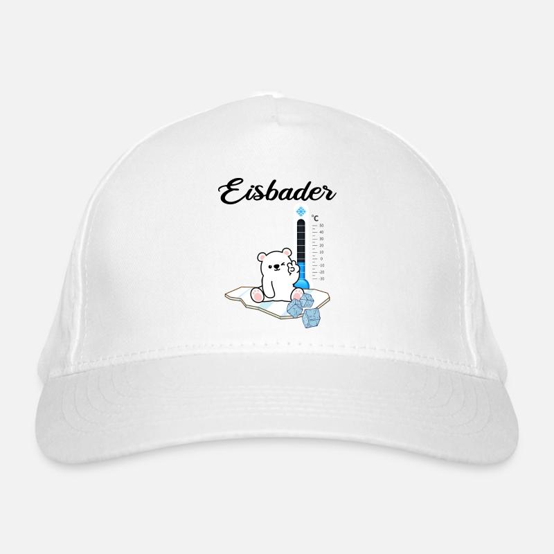 Eisbader "Winterschwimmer Eisbär" Eisbaden Bio-Baseballkappe