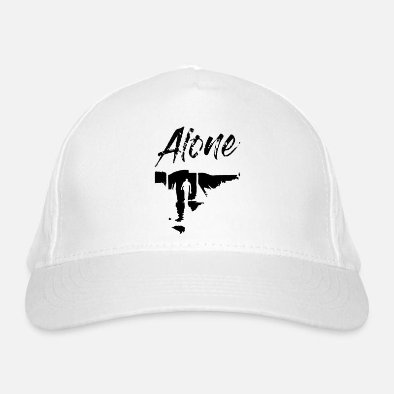 Einsamer Mann Bio-Baseballkappe