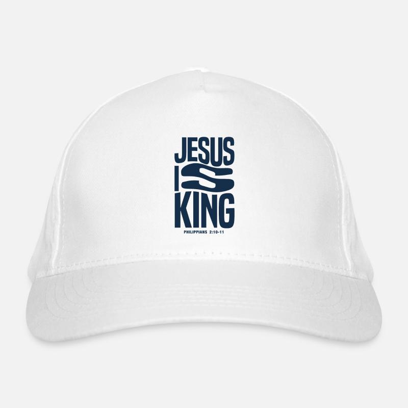 Jesus is King Organic Baseball Cap