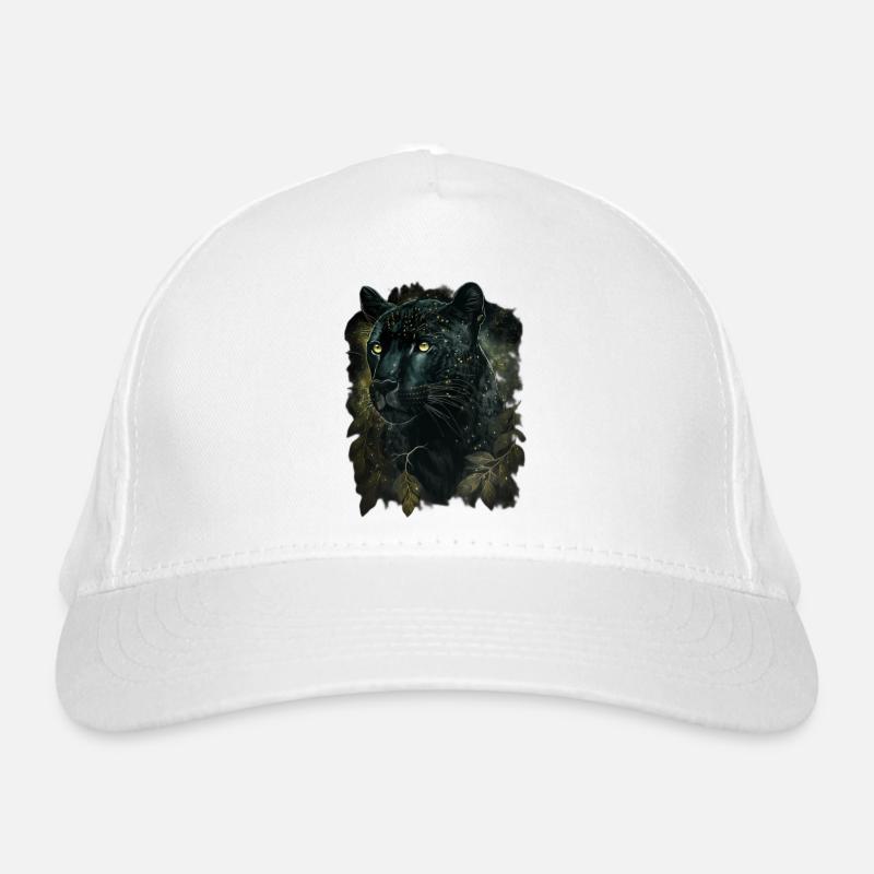 Schwarzer Panther Bio-Baseballkappe
