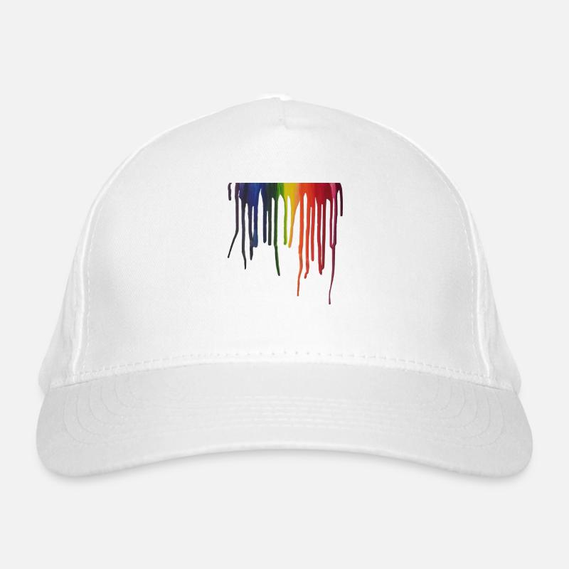 Faden Regenbogen Bio-Baseballkappe