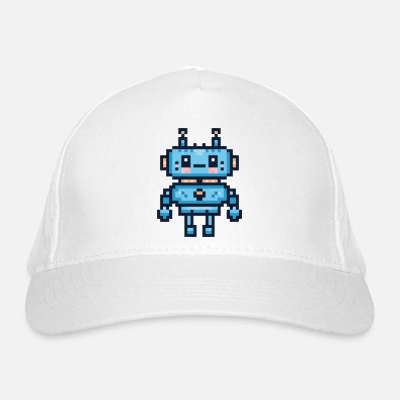 Robot pixel art Casquette classique bio