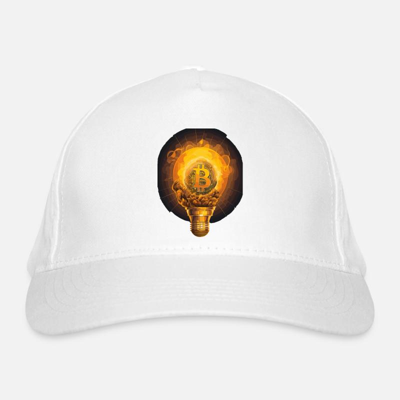 bitcoin Lampe Bio-Baseballkappe