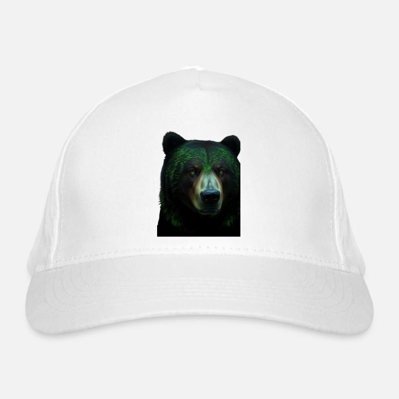 Green Bear Organic Baseball Cap