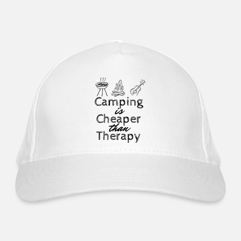 Camping is my Therapy Bio-Baseballkappe