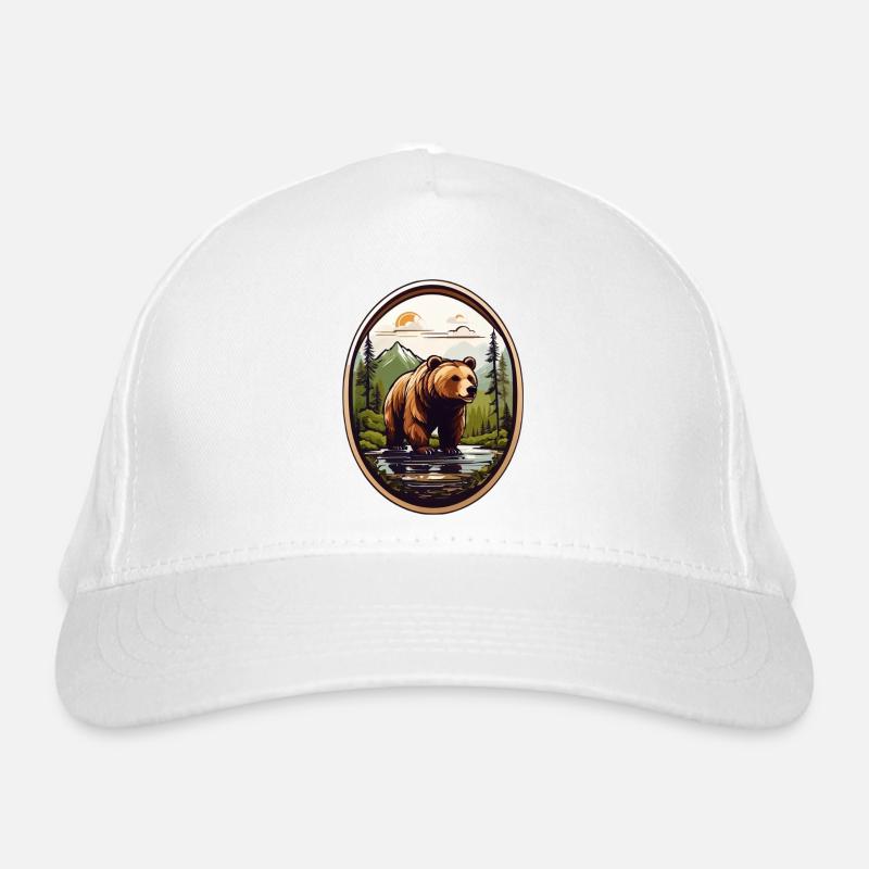 Brown bear Organic Baseball Cap