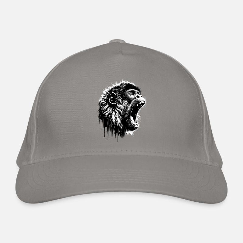 Brüllender Singender Affe Bio-Baseballkappe