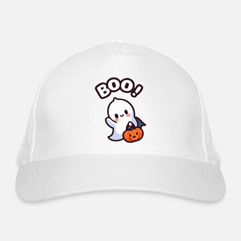 Halloween Ghost Baby Organic Baseball Cap