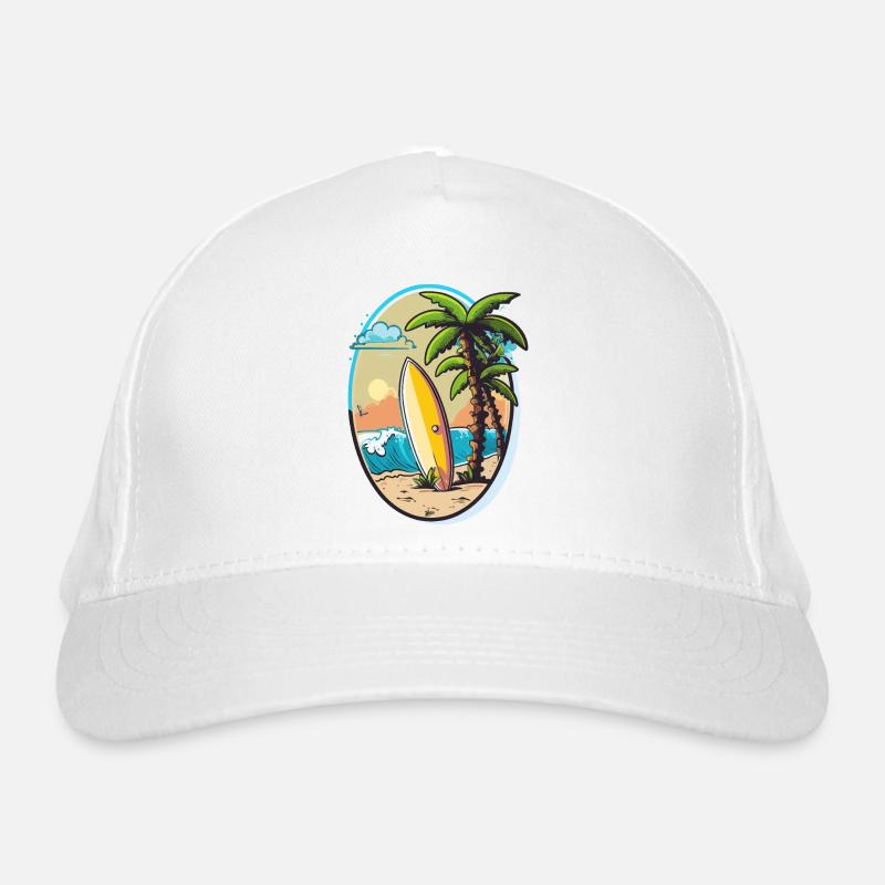Der Wellenreiter Bio-Baseballkappe