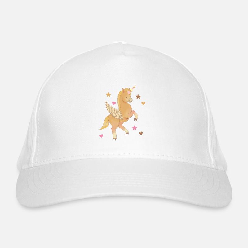 Einhorn, Pferd, Pony, Pegasus Bio-Baseballkappe