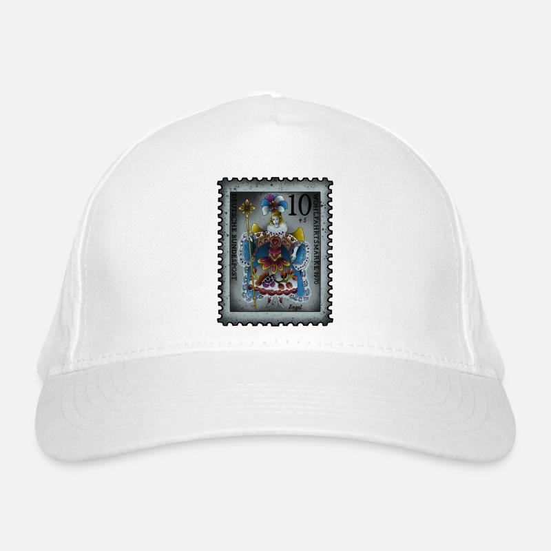Briefmarke Engel Bio-Baseballkappe