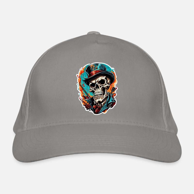 Crâne / Crâne / Squelette / Gothique / Tatouage Casquette classique bio