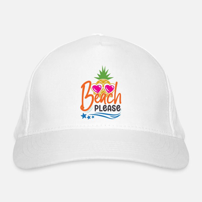 Beach Please Organic Baseball Cap