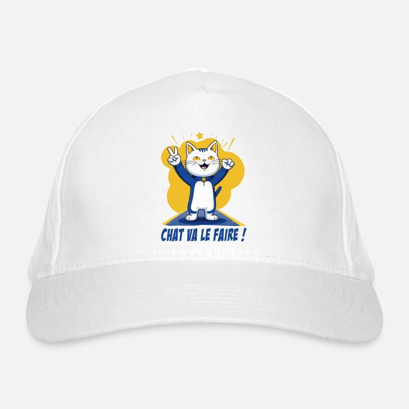 chat va le faire ! chat drôle Casquette classique bio