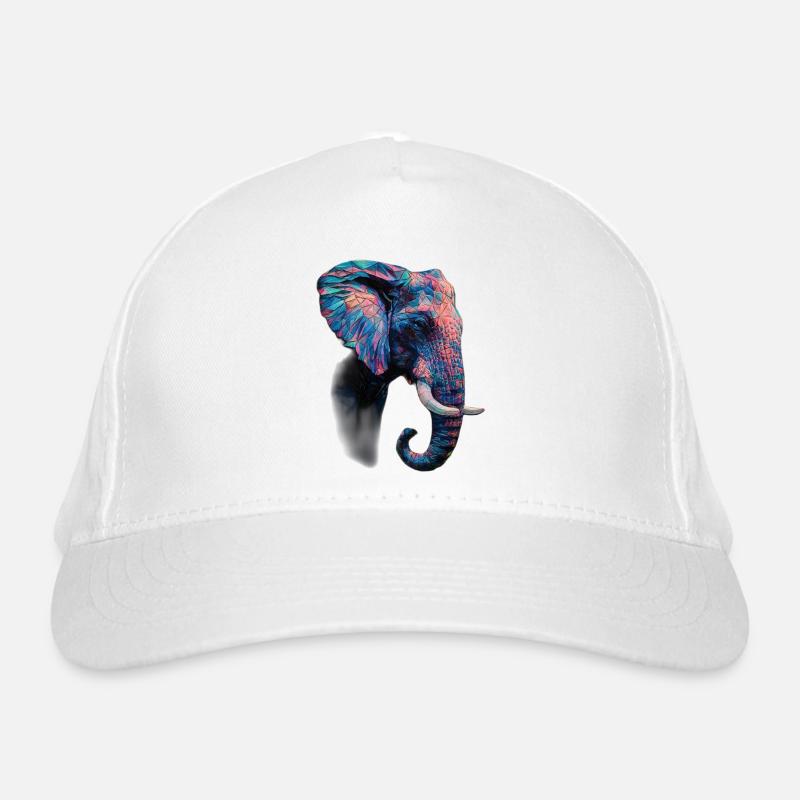 Elefant Bio-Baseballkappe
