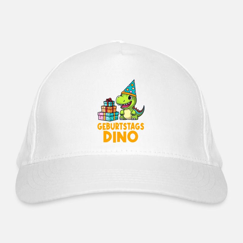 Kindergeburtstag Geburtstags Dino bunte Geschenke Bio-Baseballkappe