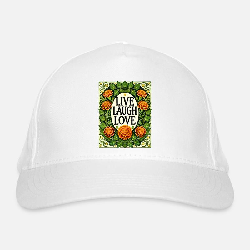 Lebe Lachen Liebe Bio-Baseballkappe