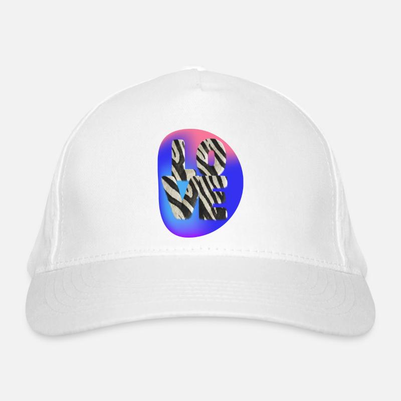 Couple's Matching Love Heart Design Romantic Gift Organic Baseball Cap