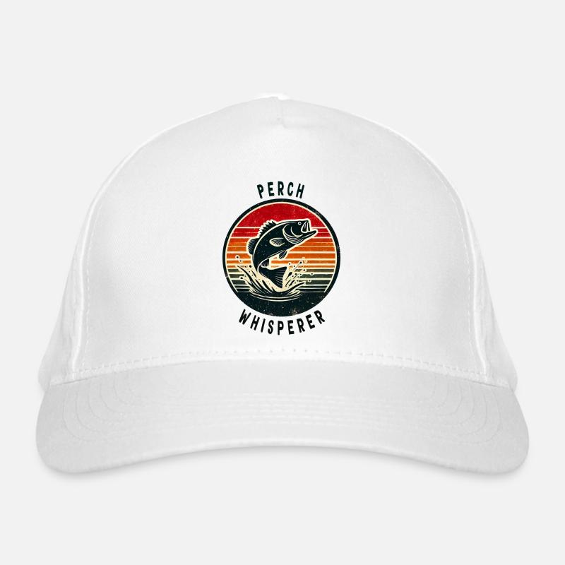 Barsch Flüsterer Design Bio-Baseballkappe