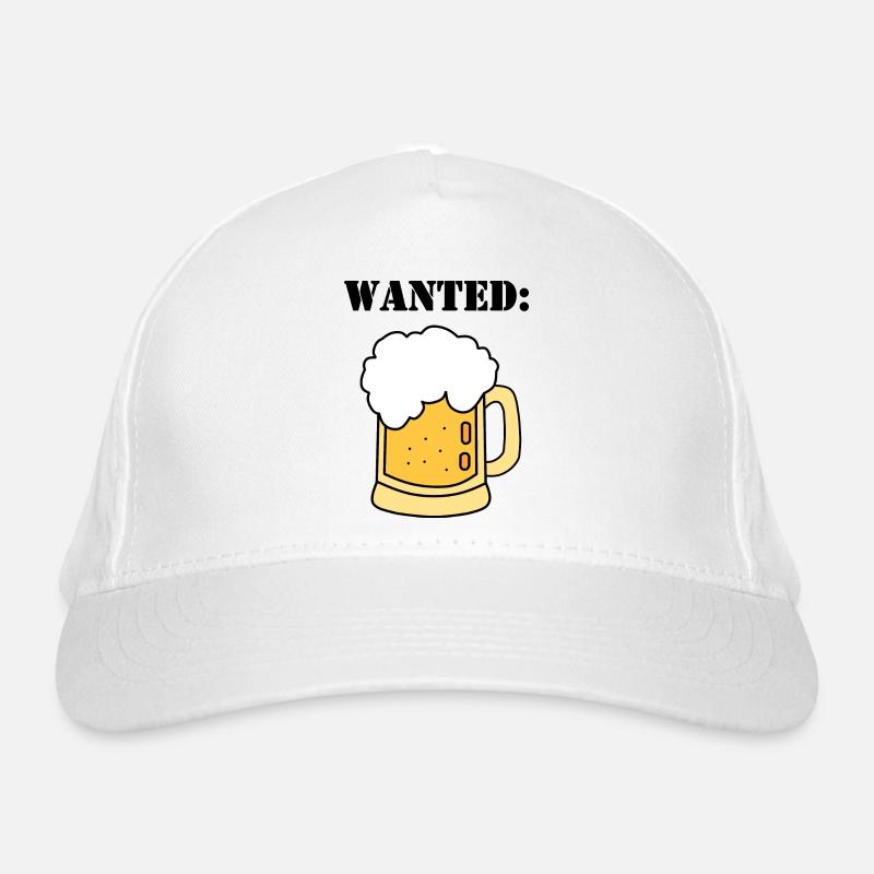 wanted beer Bio-Baseballkappe
