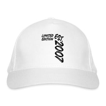 Limited Edition Est. 2007 - Bio-Baseballkappe - Weiß - Vorne