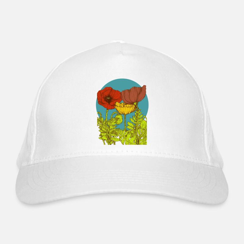 Poppies Organic Baseball Cap