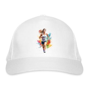 Joggeur ou coureur - Casquette classique bio - blanc - Devant