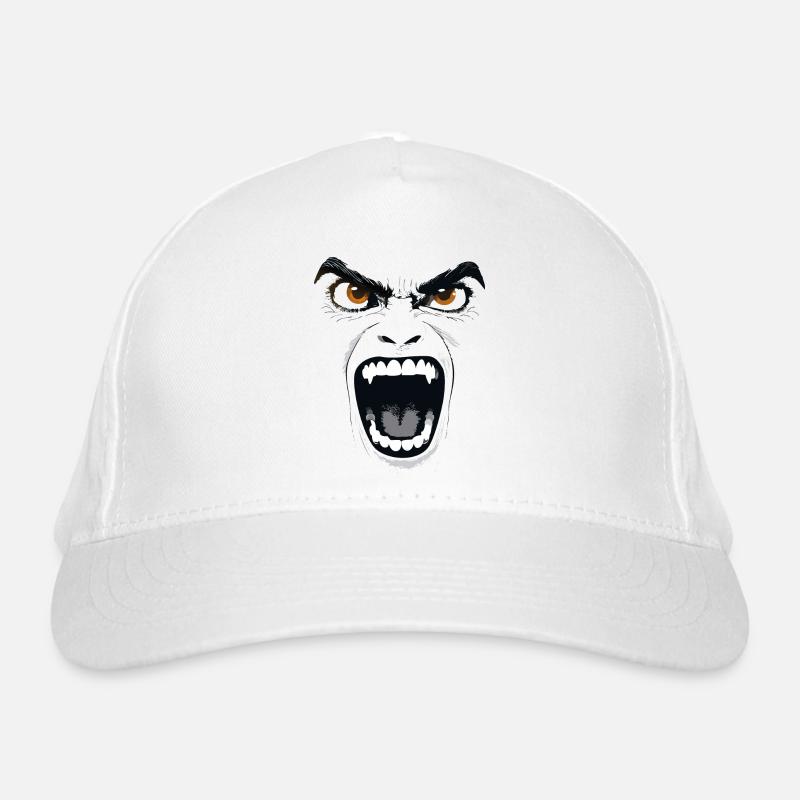 Scary Vampire Face Organic Baseball Cap