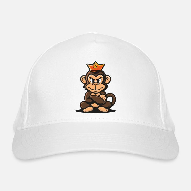 Couronne de dessin animé de singe Casquette classique bio