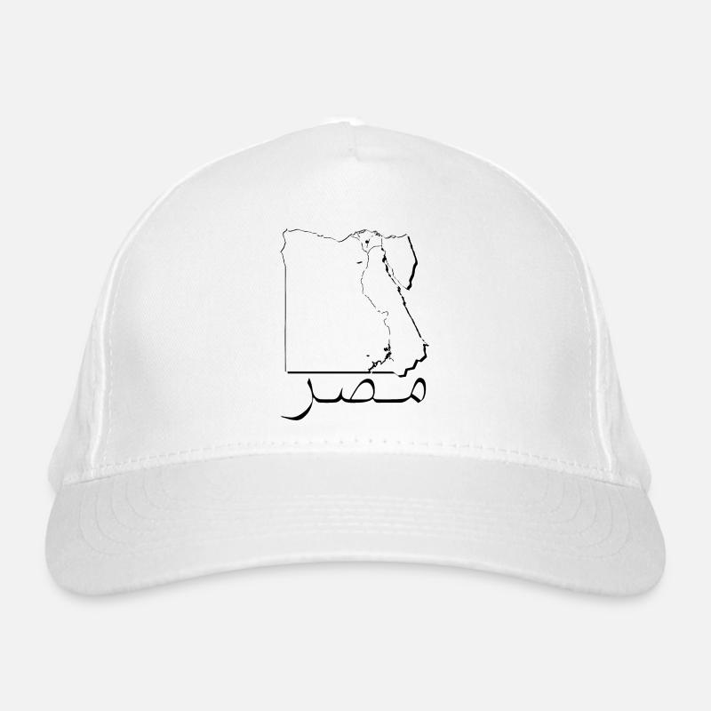 Carte de l’Égypte comme contour CE Casquette classique bio