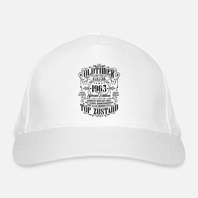 Oldtimer 1965 geboren Geburtstag Geschenk Bio-Baseballkappe