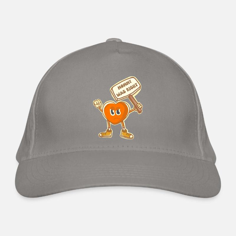 Mama hatte recht, Retro-Kunst. petiteToulon Bio-Baseballkappe