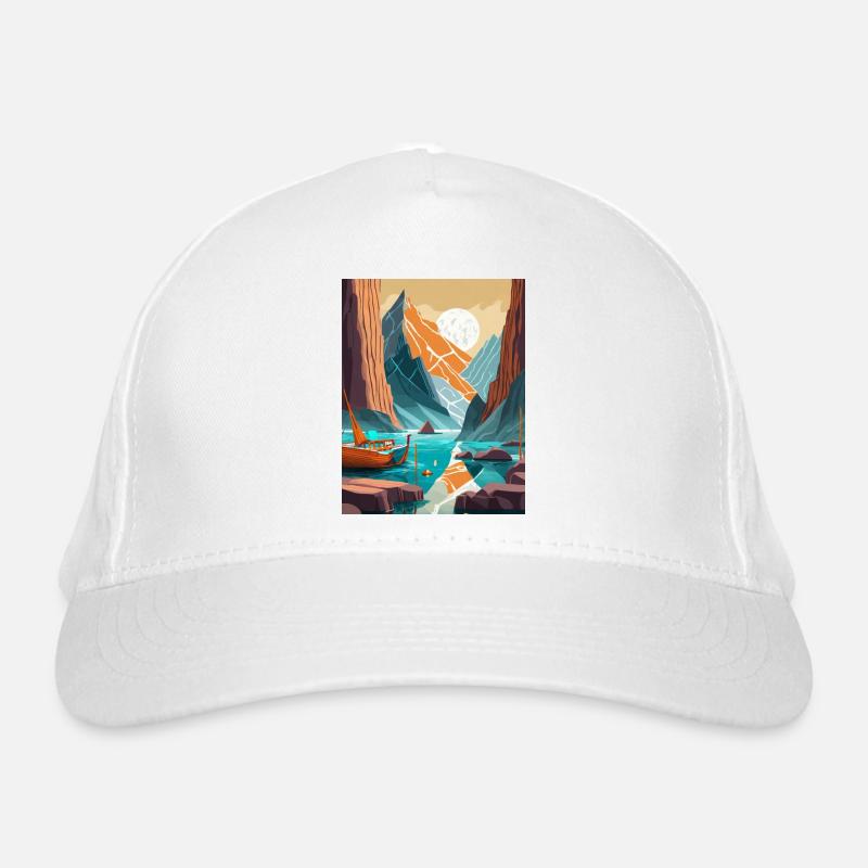 Mountains in Asia Organic Baseball Cap