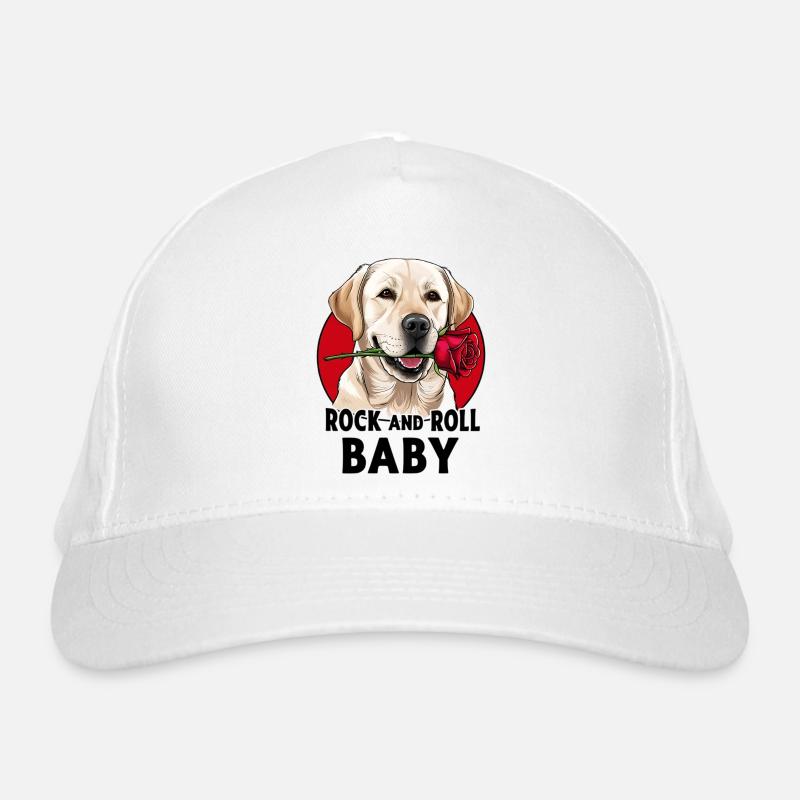Rock And Roll Baby Hund Bio-Baseballkappe