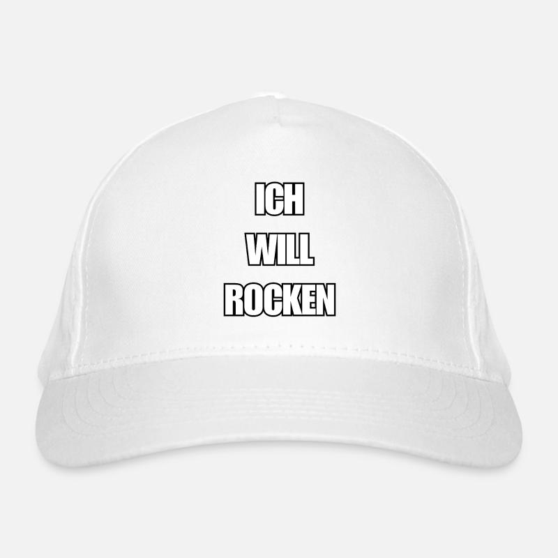 Ich will Rocken Bio-Baseballkappe