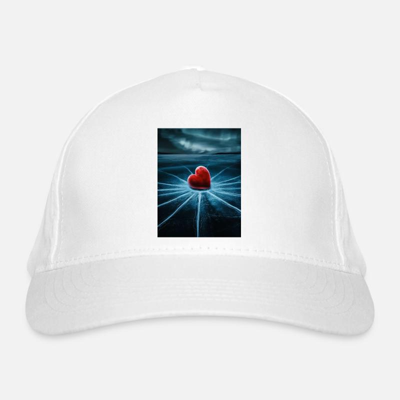 Cœur sur glace brisée Casquette classique bio